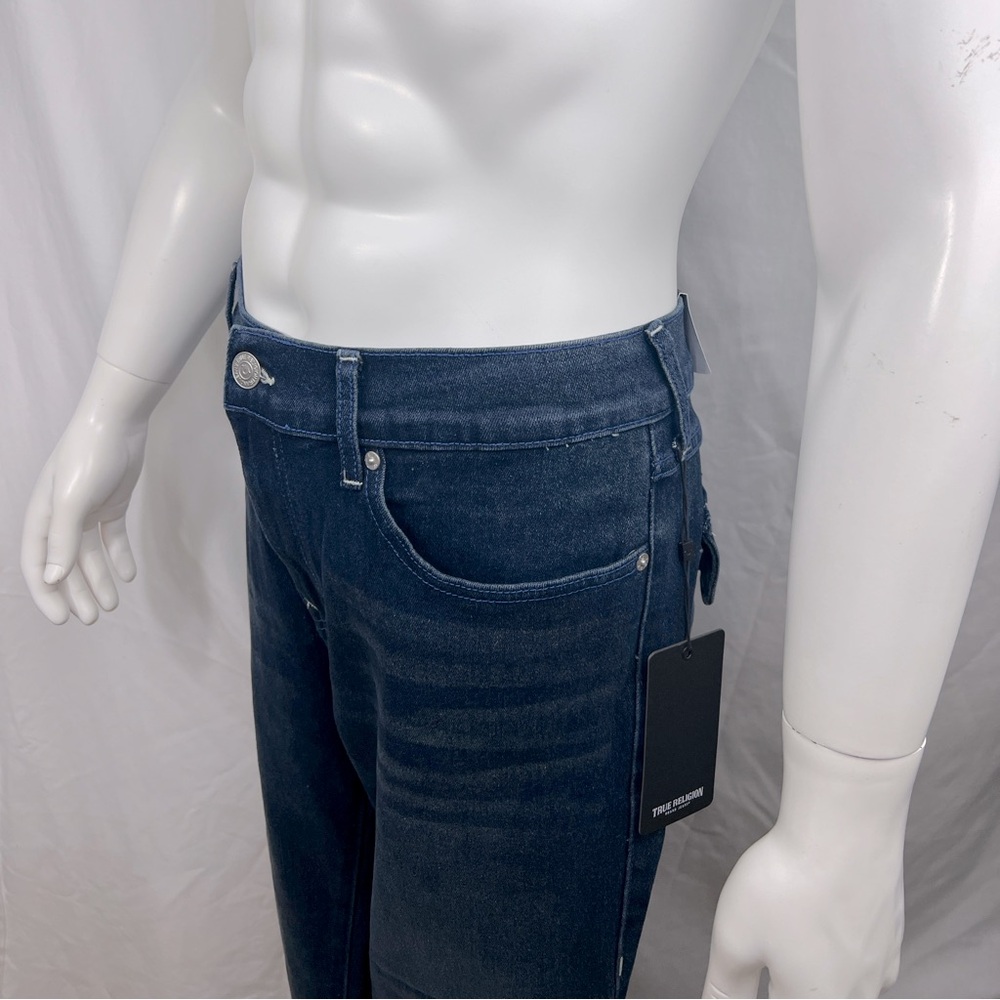 TRUE RELIGION JEANS, ROCCO RELAXED SKINNY, DARK SCORCHED, WASH,W 36, IN-SEAM 32 - Picture 2 of 16